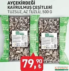 TARIM KREDİ AYÇEKİRDEĞİ KAVRULMUŞ ÇEŞİTLERİ 500 G fiyat ve kampanya bilgisi